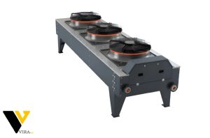 دستگاه درای کولر (Dry Cooler) با سه فن محوری جهت خنک کاری صنعتی بدون آب
