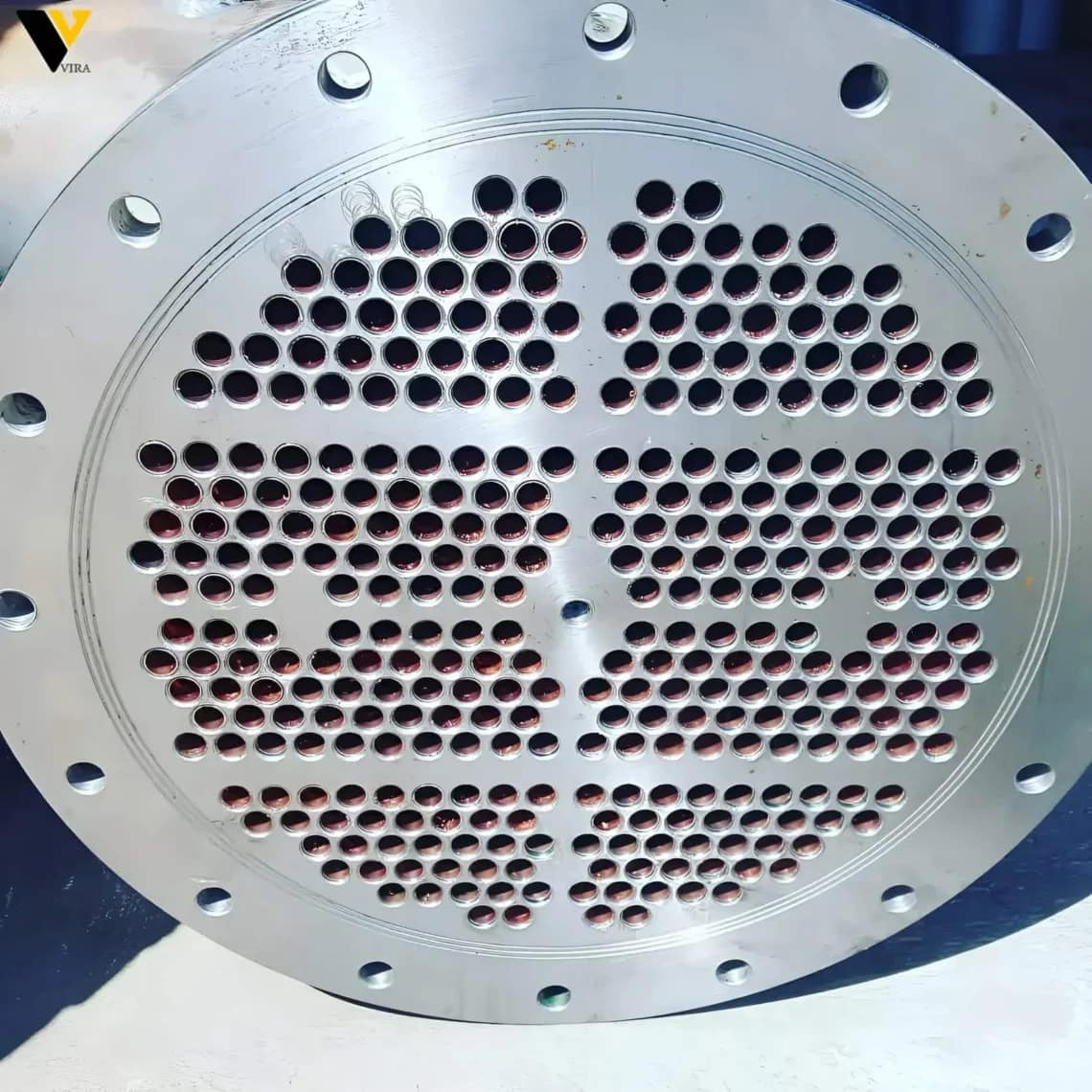 صفحه تیوب شیت (Tube Sheet) استیل سوراخکاری شده برای مبدل حرارتی پوسته و لوله